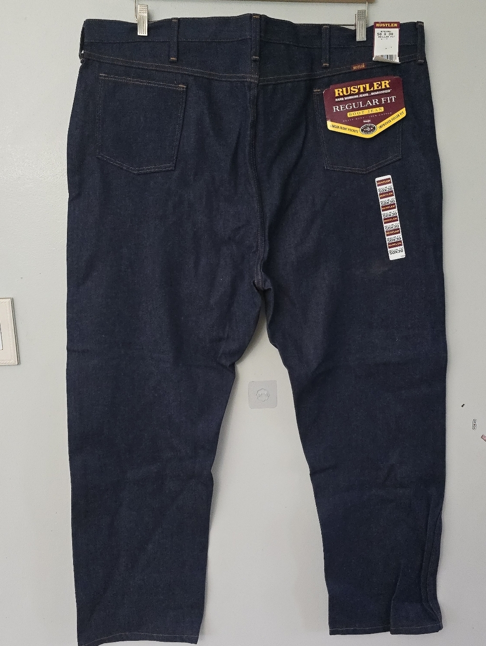 Rustler Jeans Sz 50 X 30 Wrangler Brand NWT Classic Reg Fit Bootcut